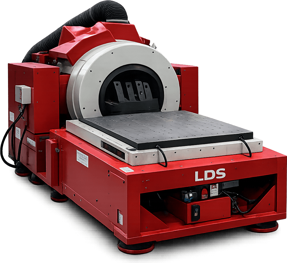 LDS V875-LS shaker with LTP750 slip table at Advanced Electronics AS